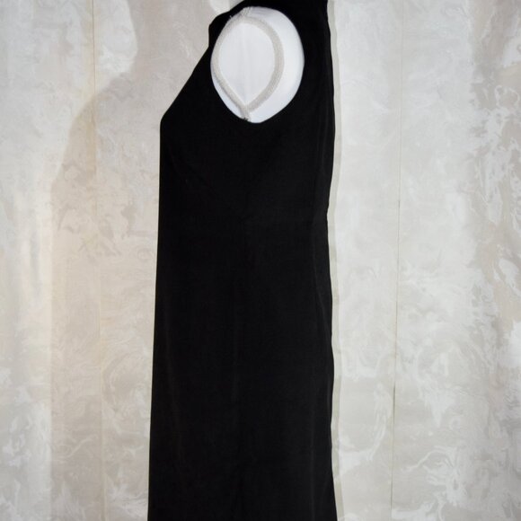 Land's End Women's Black Sleeveless Sheath Dress, Size XS - Picture 3 of 5